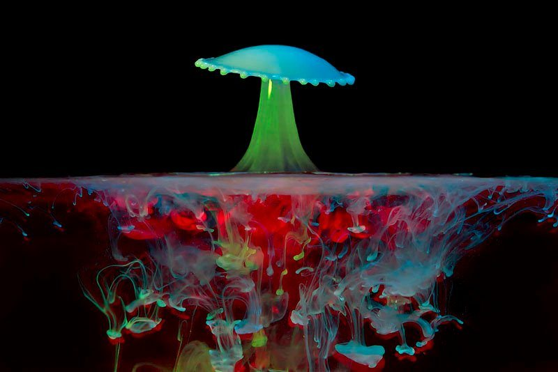 Illustration for article titled El curioso arte de fotografiar líquidos de colores